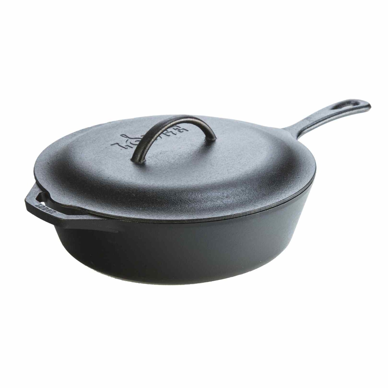 Pánev na soté 30 cm, 4,7 l, s poklicí, litina, Lodge