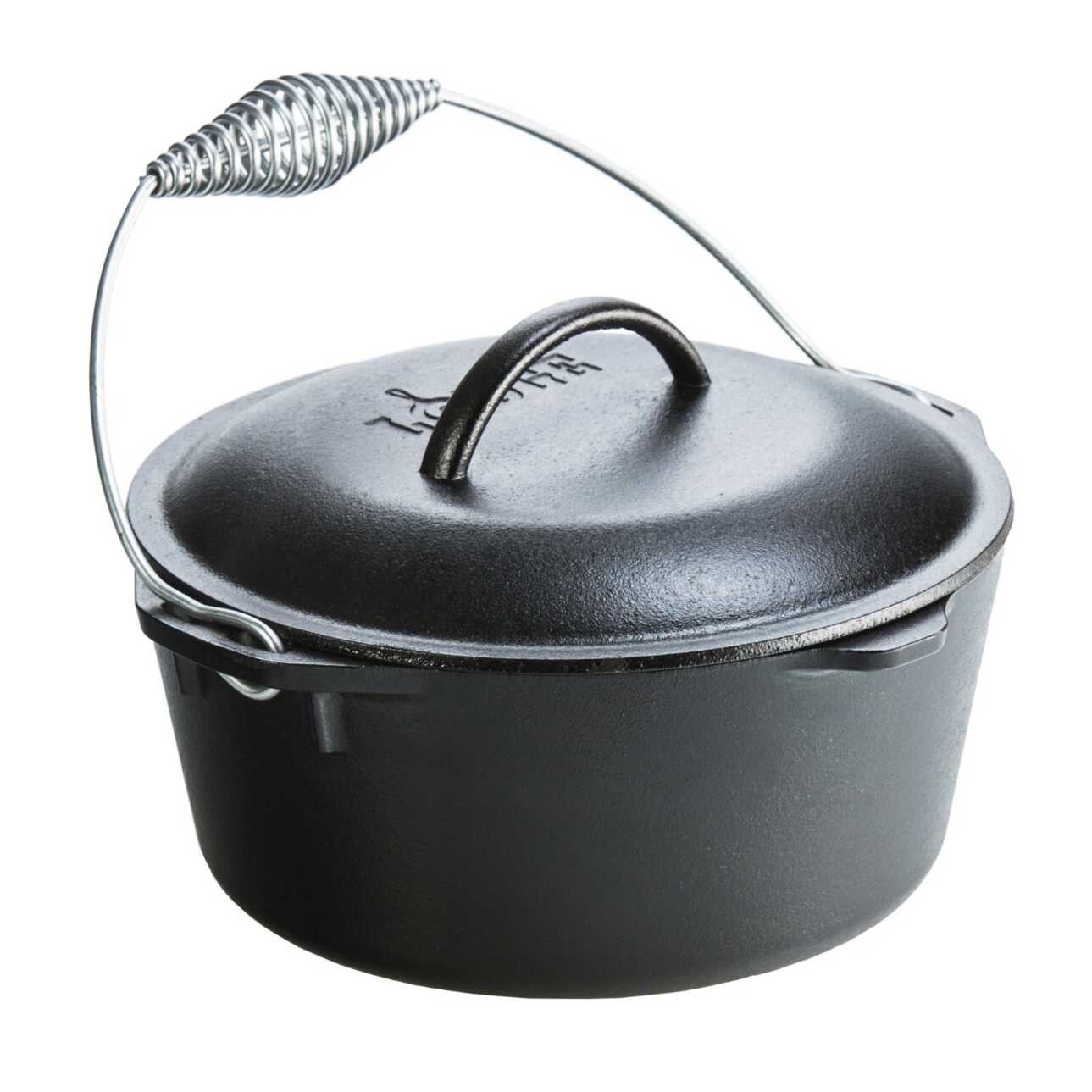 Hrnec 4,7 l, s poklicí a madlem, litina, Lodge