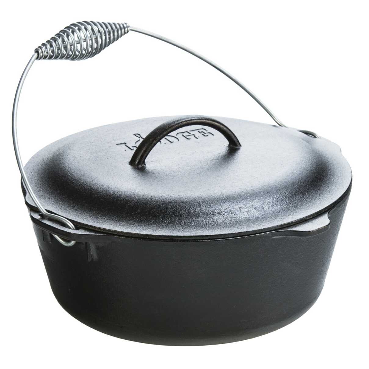 Hrnec 6,6 l, s poklicí a madlem, litina, Lodge
