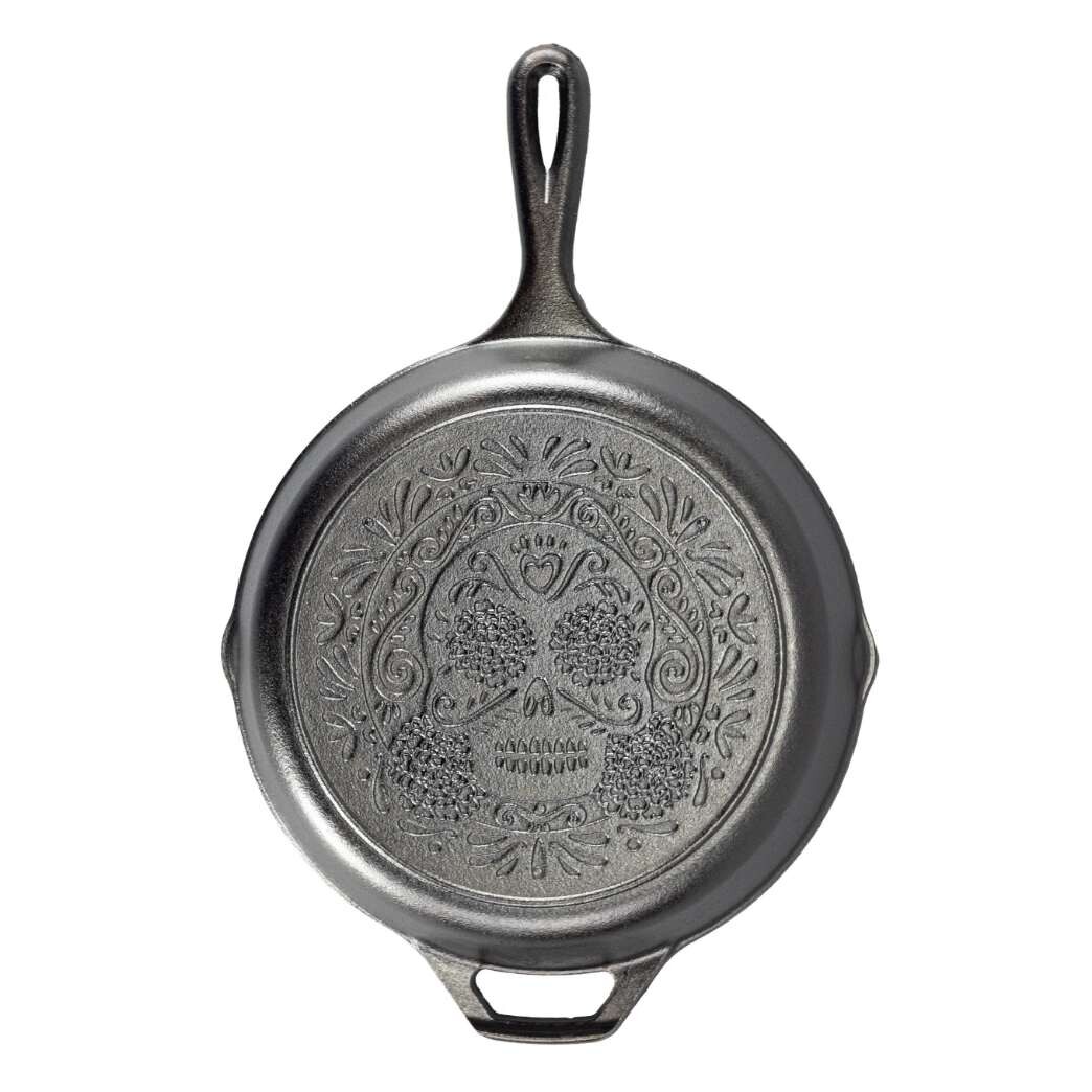 Pánev na smažení SUGAR SKULL 26 cm, litina, Lodge
