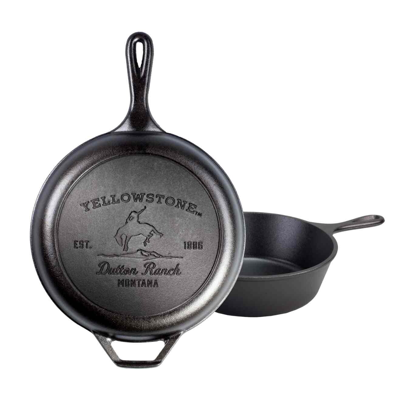 Servírovací pánev YELLOWSTONE 26 cm, dvojitá, litina, Lodge