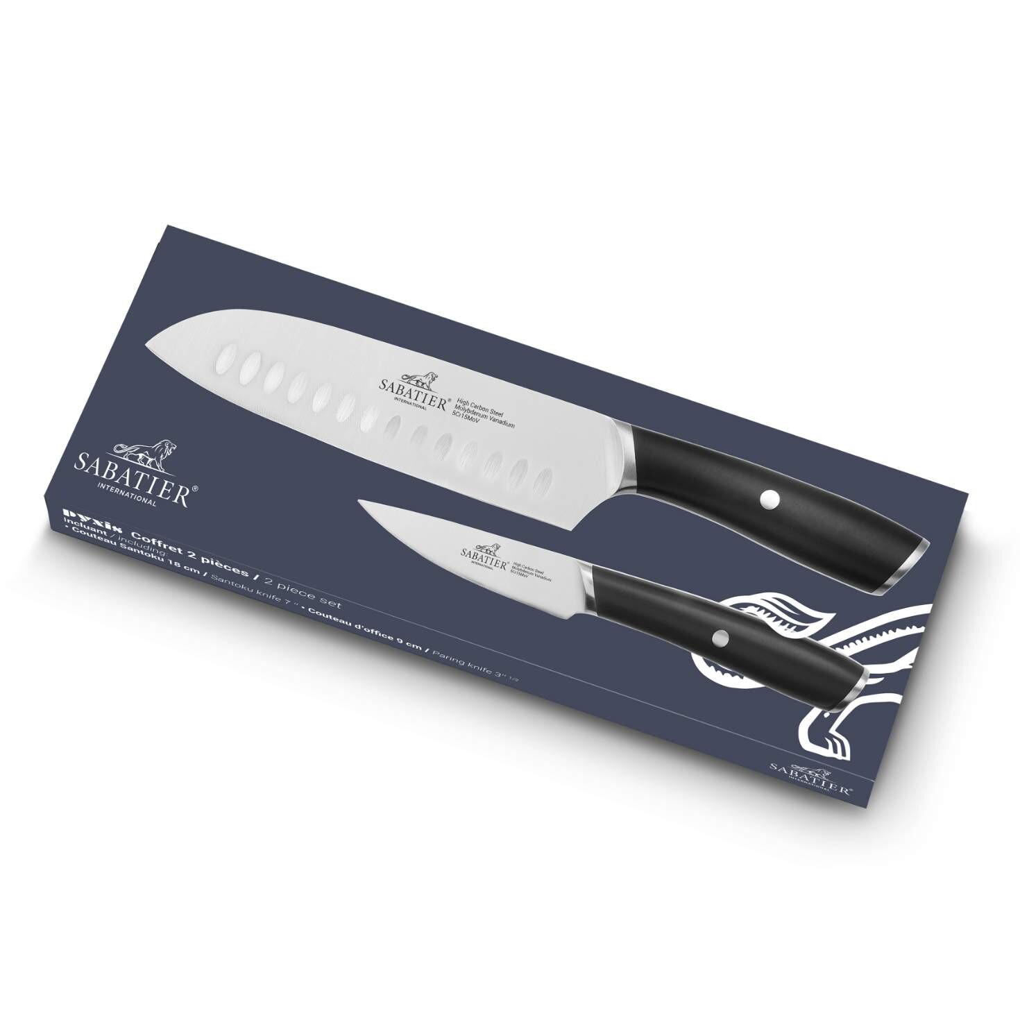 Sada nožů PYXIS INOX, sada 2 ks, nerezové nýty, Lion Sabatier
