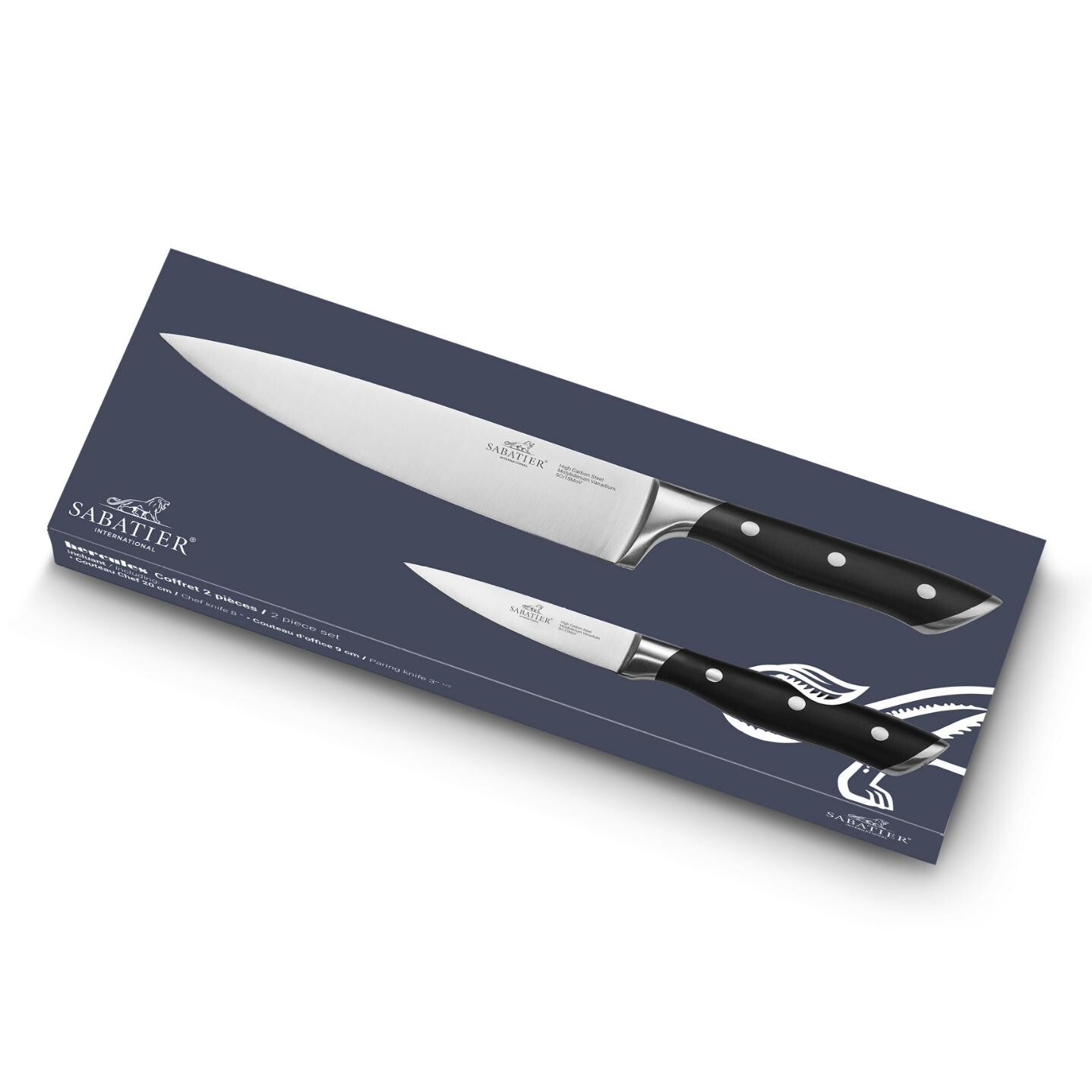Sada nožů HERCULES INOX, sada 2 ks, nerezové nýty, Lion Sabatier