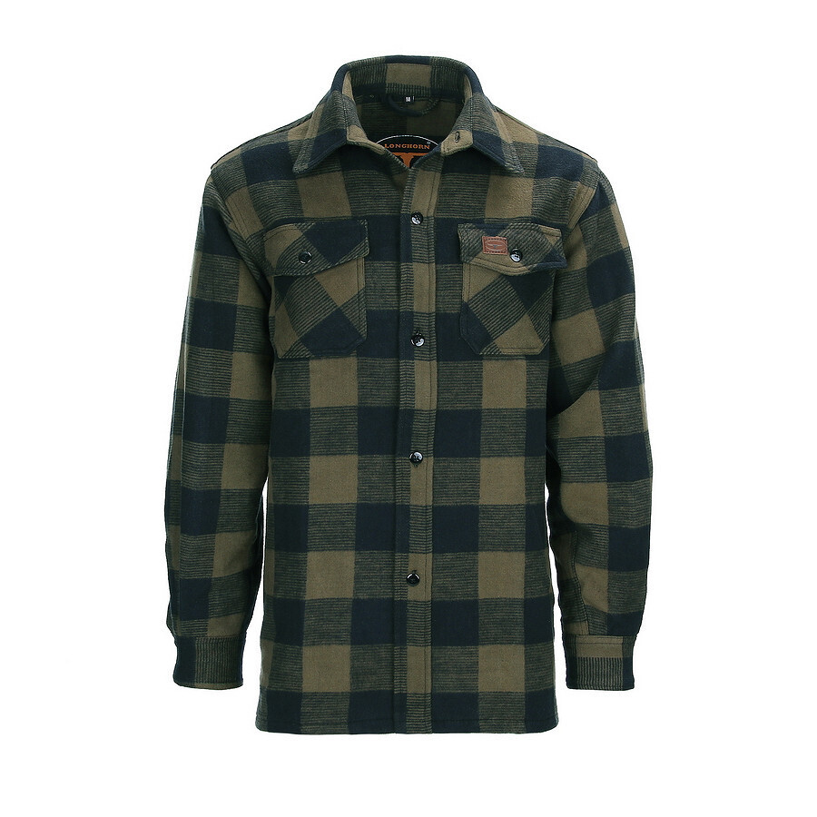 Košile kostkovaná dřevorubecká Fostex Lumberjack - olivová, 3XL