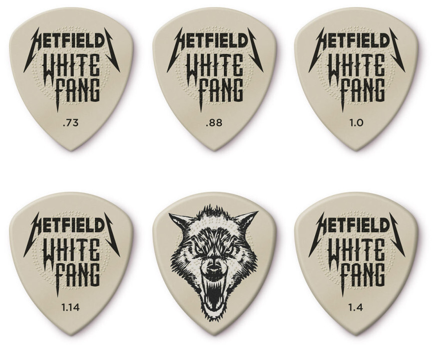 Dunlop PVPPH122 HETFIELD'S WHITE FANG CUSTOM FLOW PICK VARIETY PACK - 6 ks