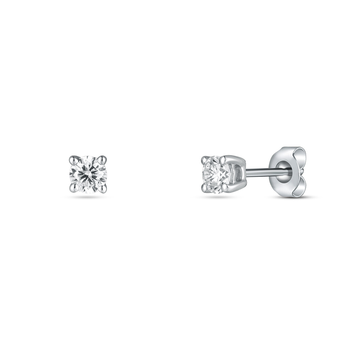 Náušnice  s laboratorními diamanty 13L-166-4030PU 0.94g