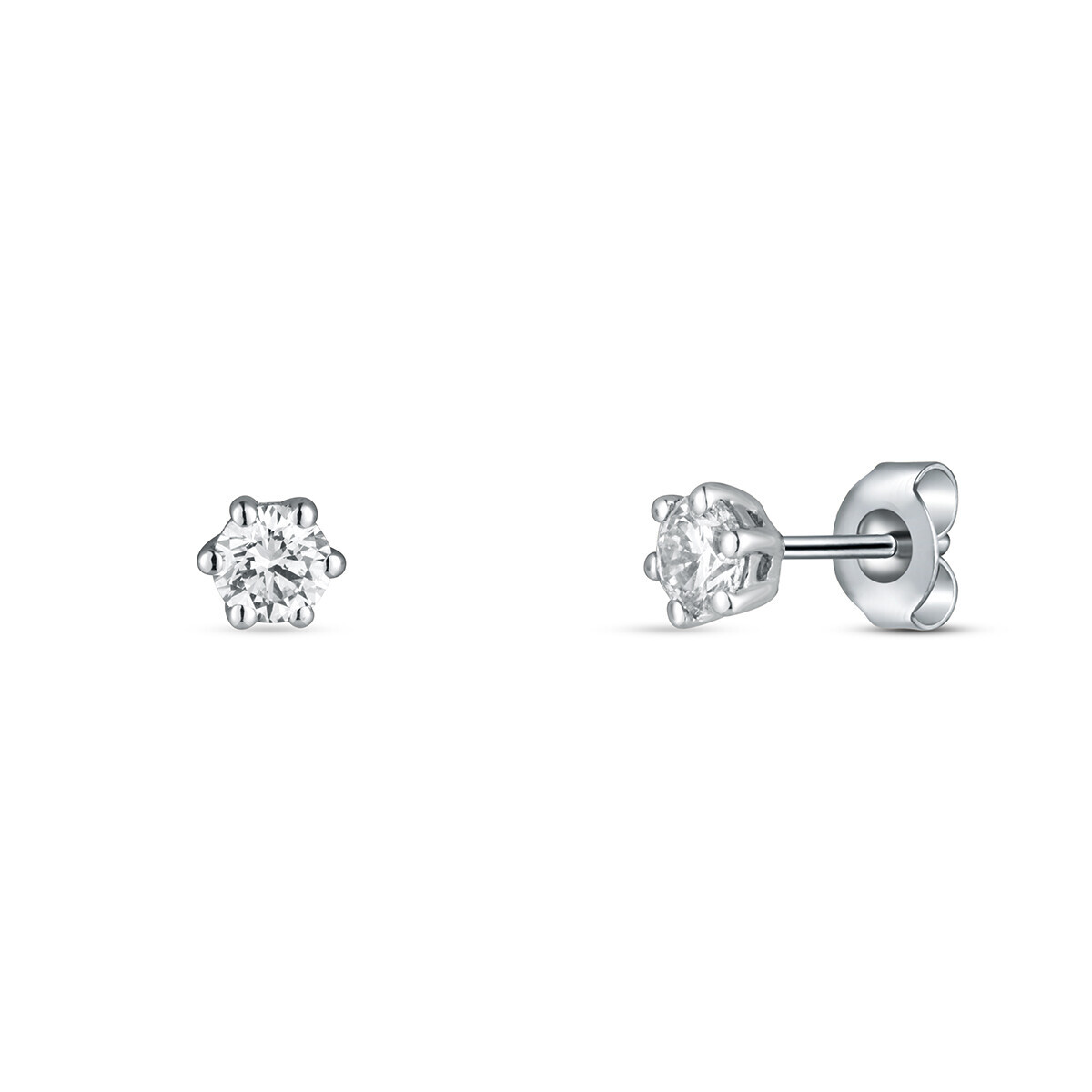 Náušnice  s laboratorními diamanty 13L-166-6030PU 0.87g