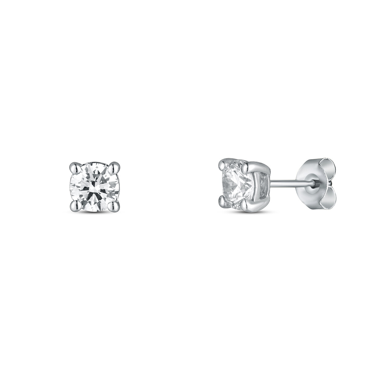 Náušnice  s laboratorními diamanty 13L-166-4070PU 1.46g
