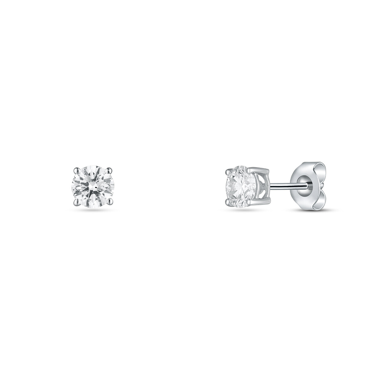 Náušnice  s laboratorními diamanty 13L-166-4050PU 0.96g