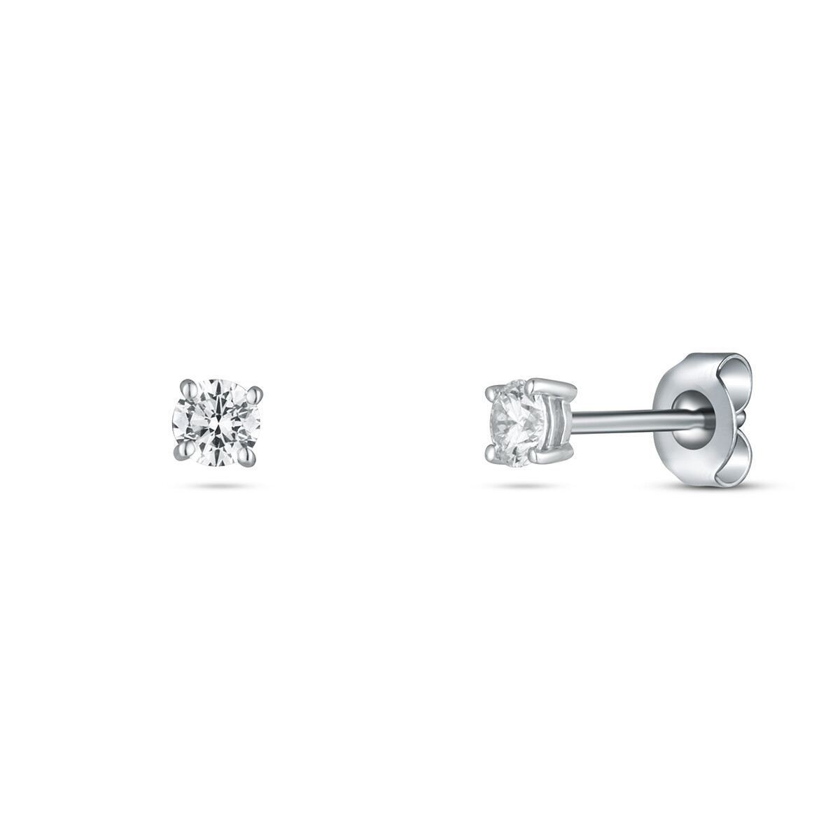 Náušnice  s laboratorními diamanty 13L-166-4020PU 0.67g