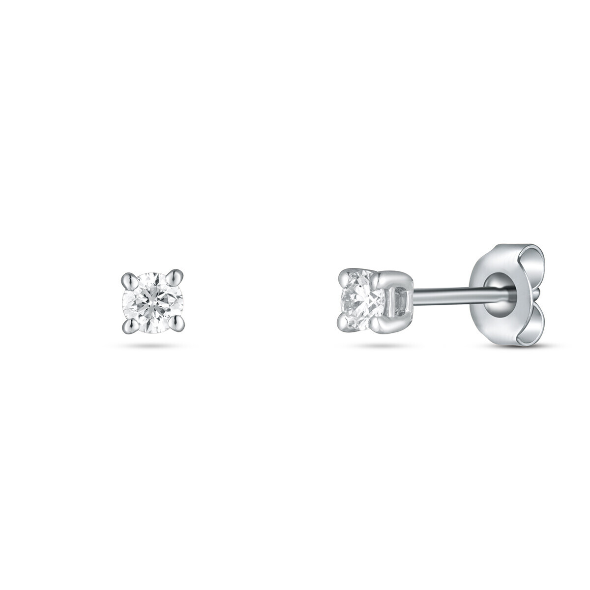 Náušnice  s laboratorními diamanty 13L-166-4015PU 0.75g