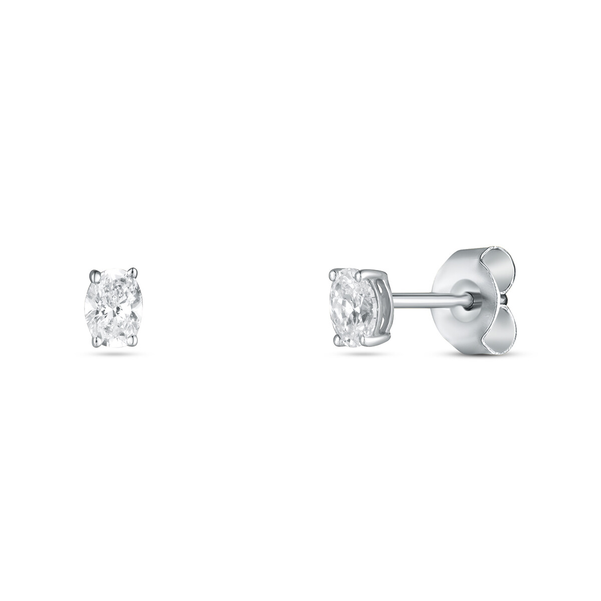 Náušnice  s laboratorními diamanty 13L-166-2020PU 0.63g