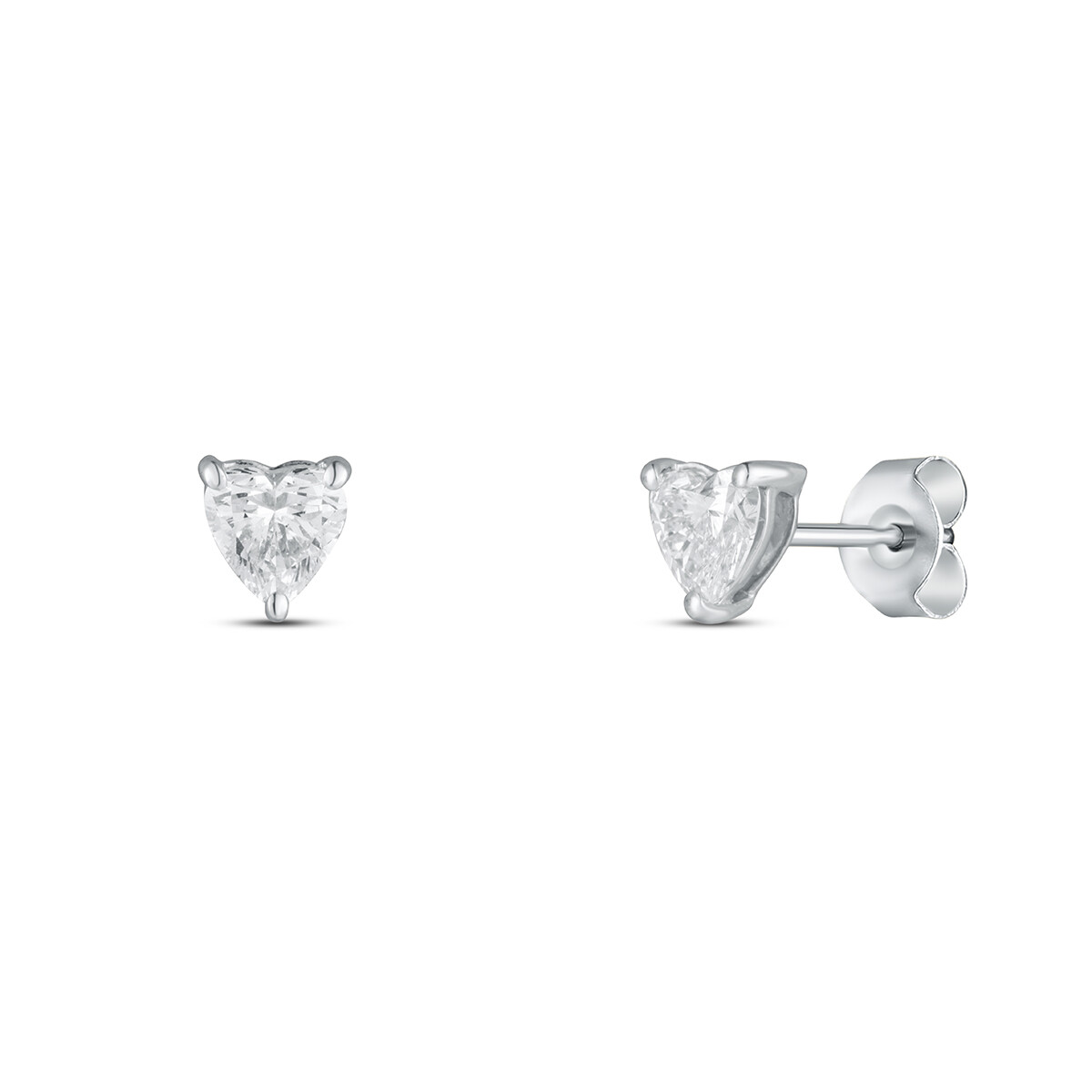 Náušnice  s laboratorními diamanty 13L-166-3040PU 0.97g