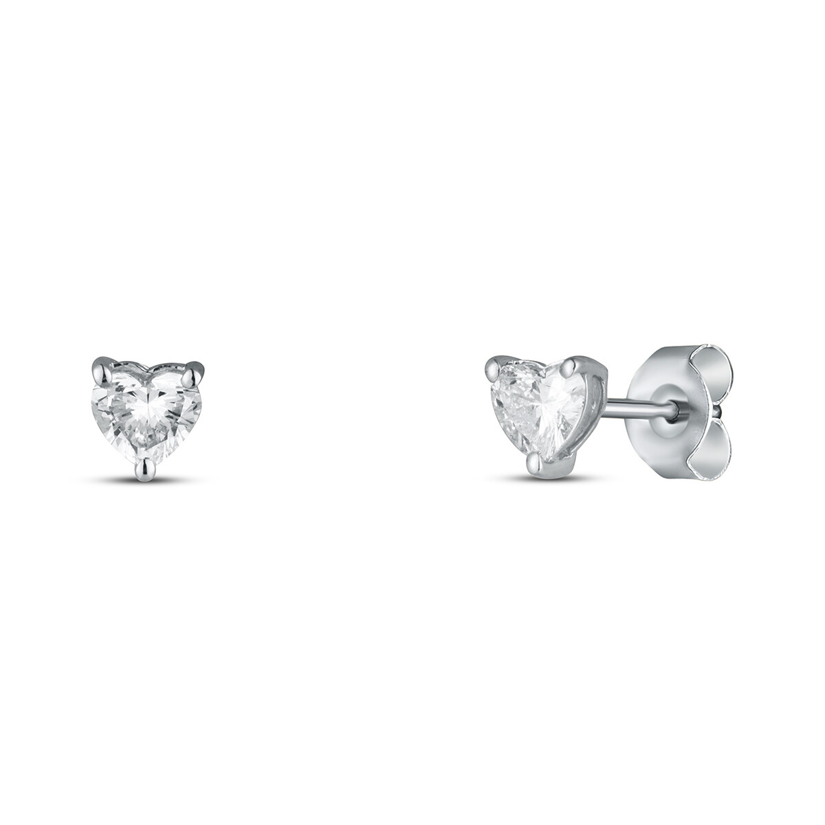 Náušnice  s laboratorními diamanty 13L-166-3030PU 0.79g