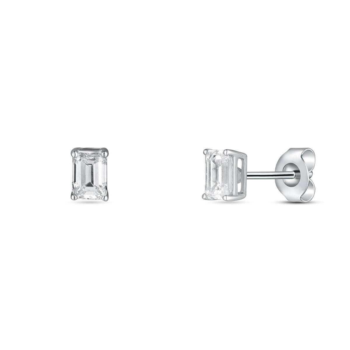 Náušnice  s laboratorními diamanty 13L-166-1050PU 0.91g
