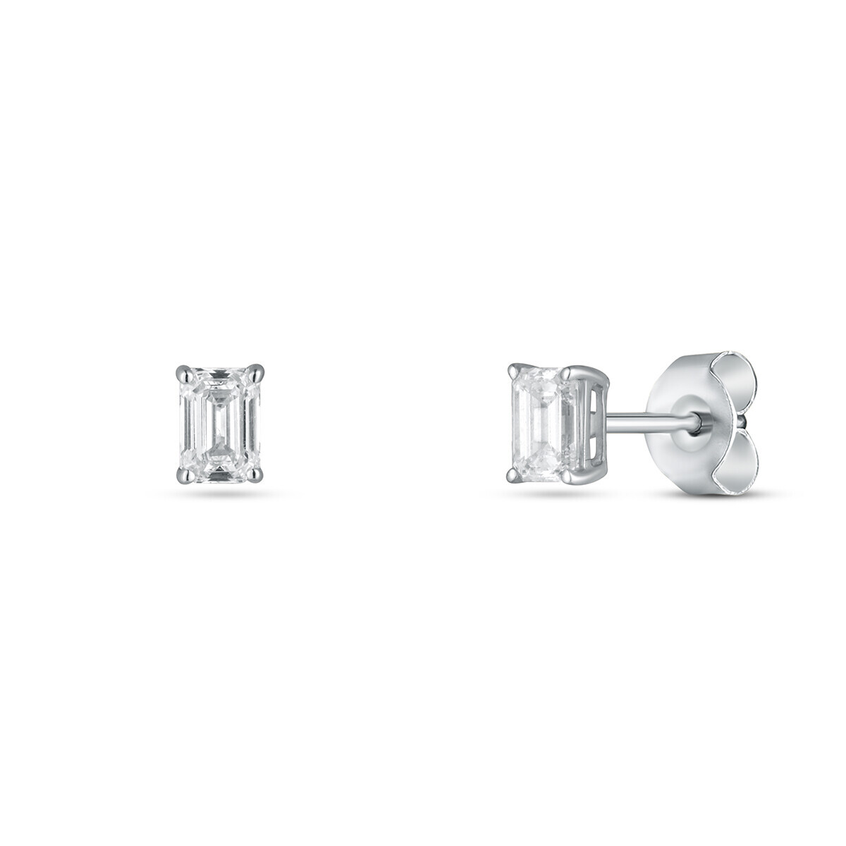 Náušnice  s laboratorními diamanty 13L-166-1030PU 0.72g