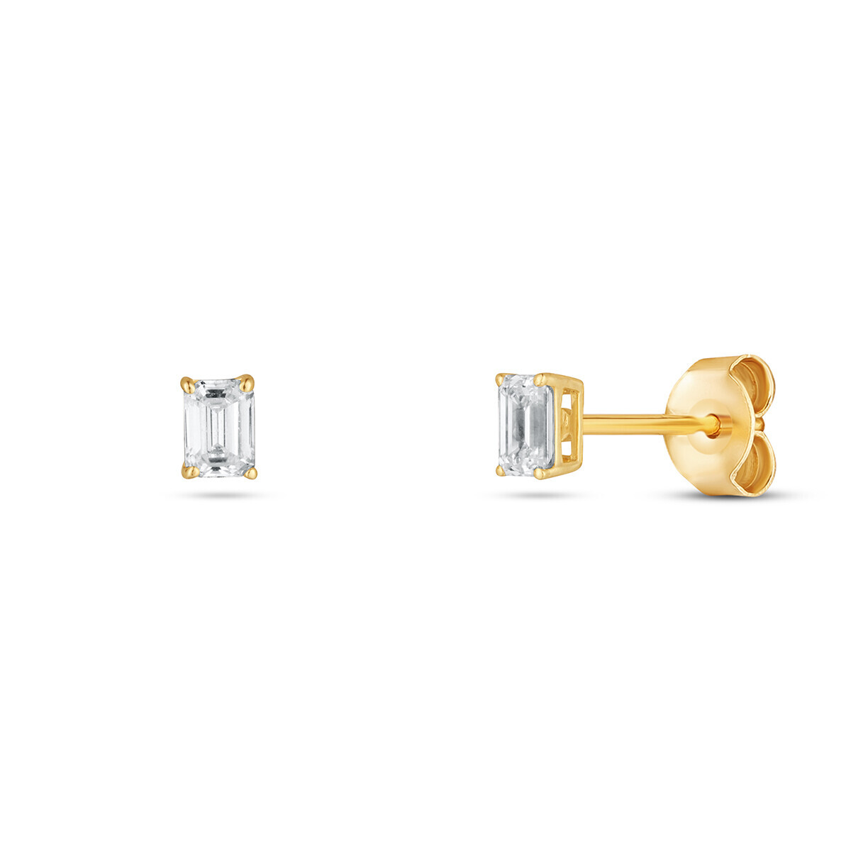 Náušnice s laboratorními diamanty 63L-166-1020PU 0.62g