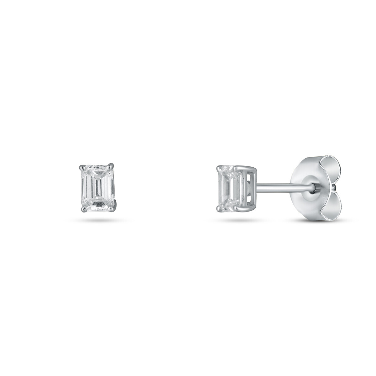Náušnice  s laboratorními diamanty 13L-166-1020PU 0.62g