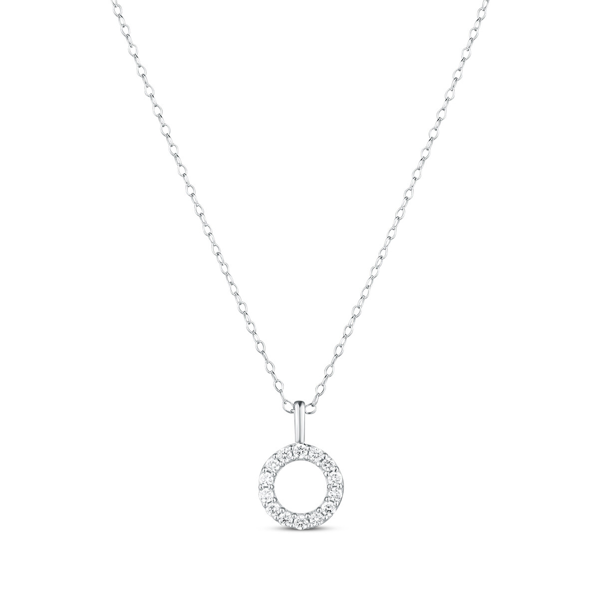 Náhrdelník s laboratorními diamanty 17L-165-975025 1.45g