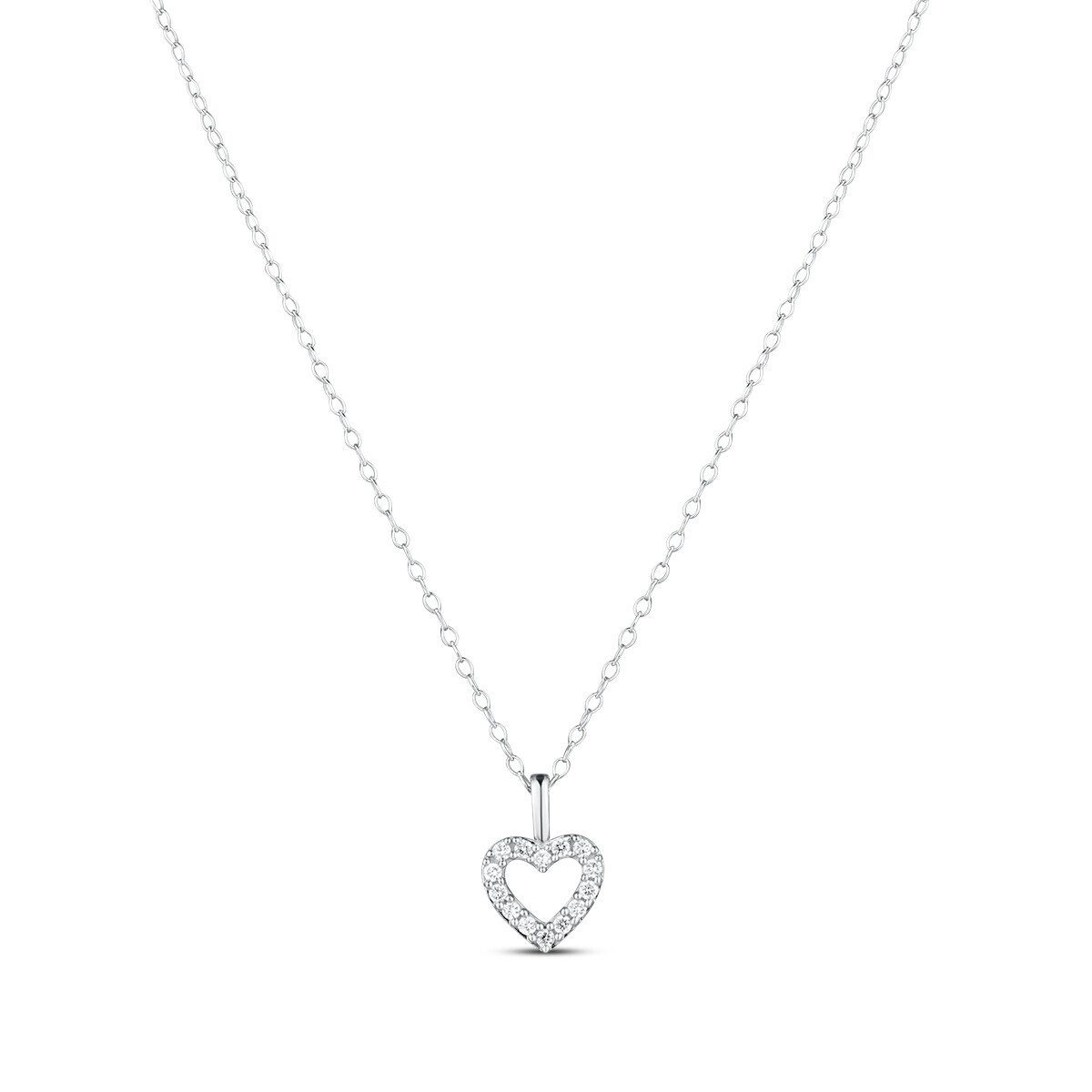 Náhrdelník s laboratorními diamanty 17L-165-976015 1.30g