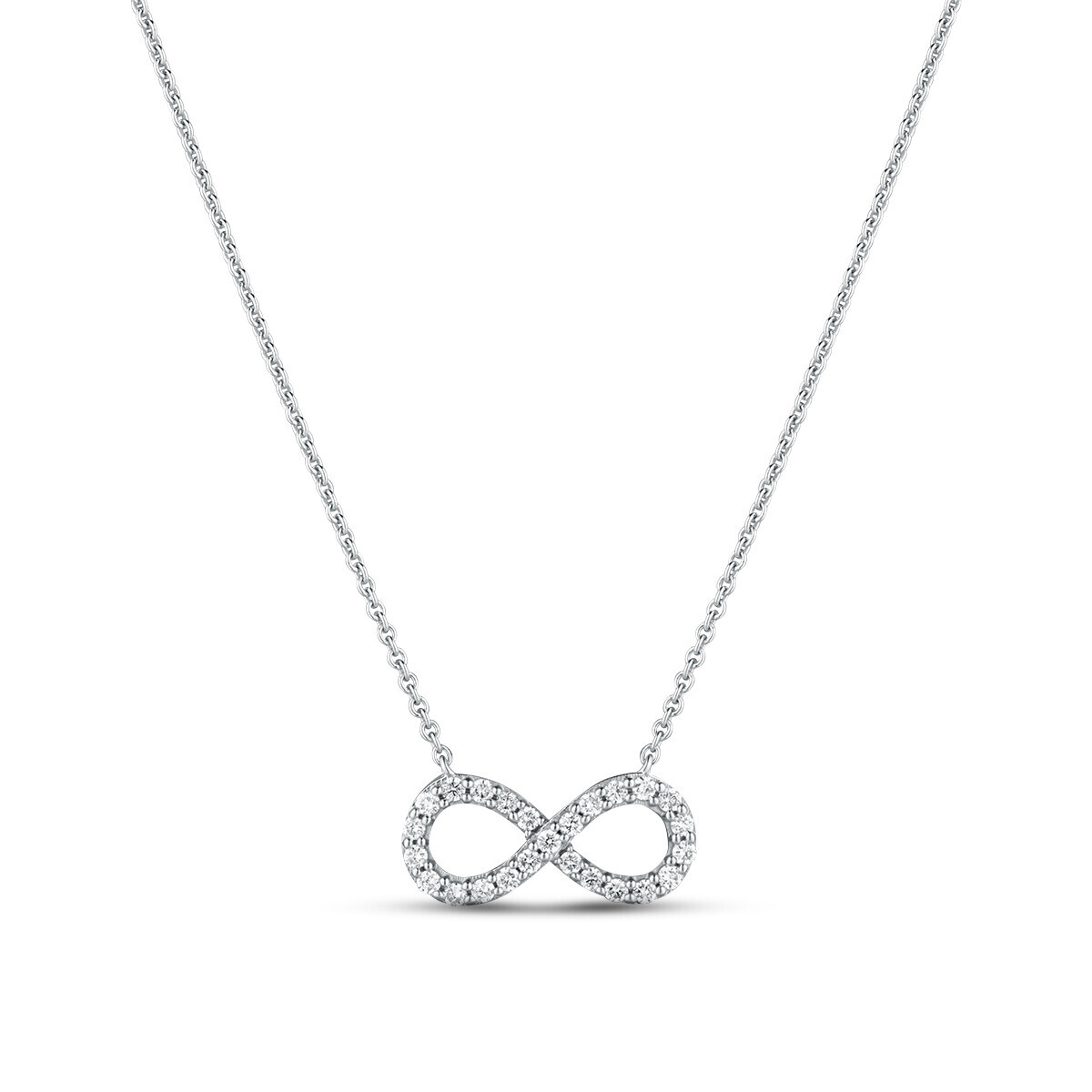 Náhrdelník s laboratorními diamanty 17L-165-331025 2.25g