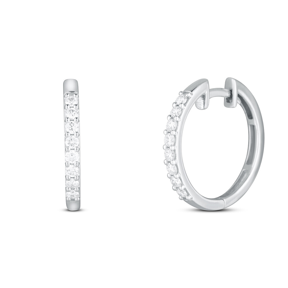Náušnice  s laboratorními diamanty 13L-165-973050 3.30g