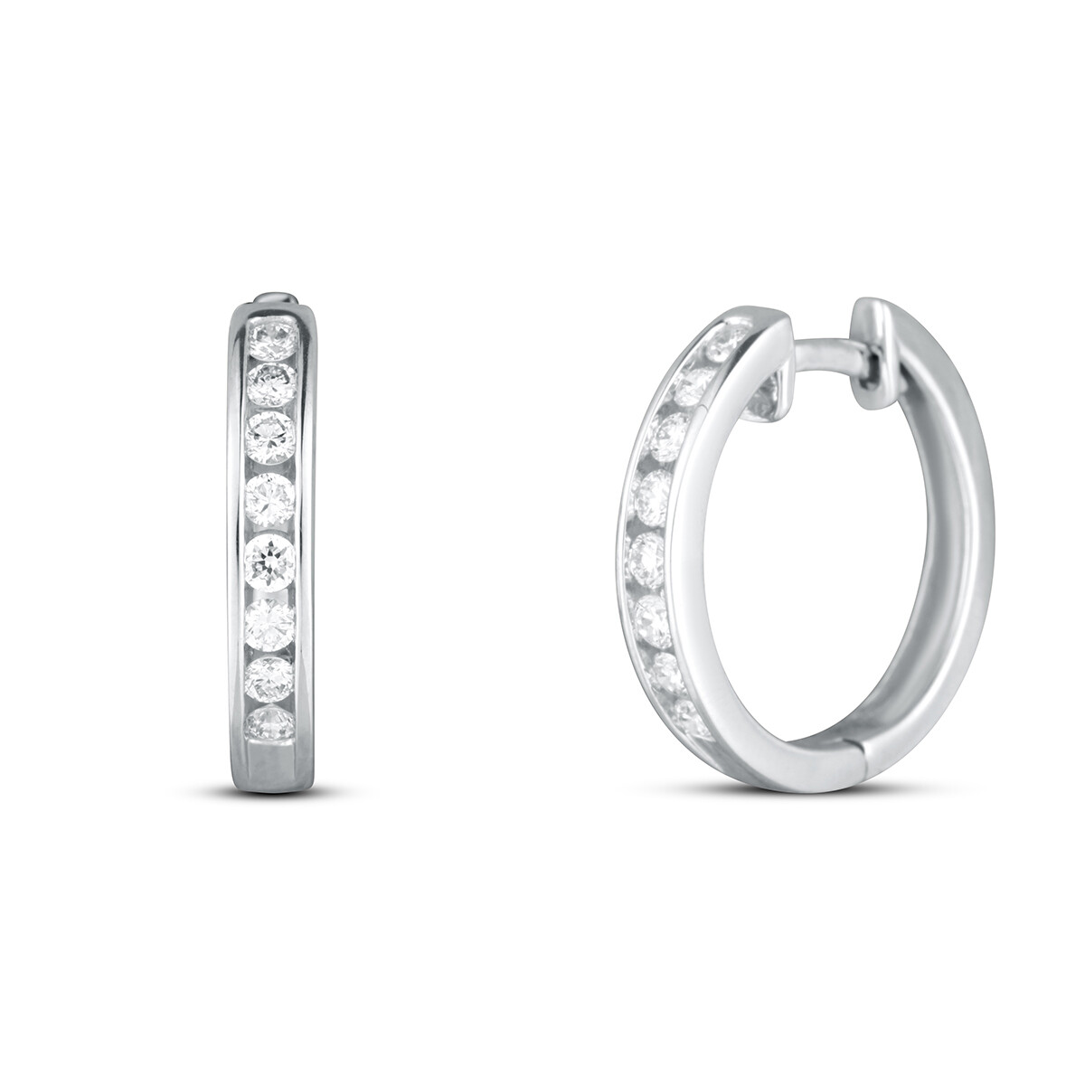 Náušnice  s laboratorními diamanty 13L-165-974050 3.80g