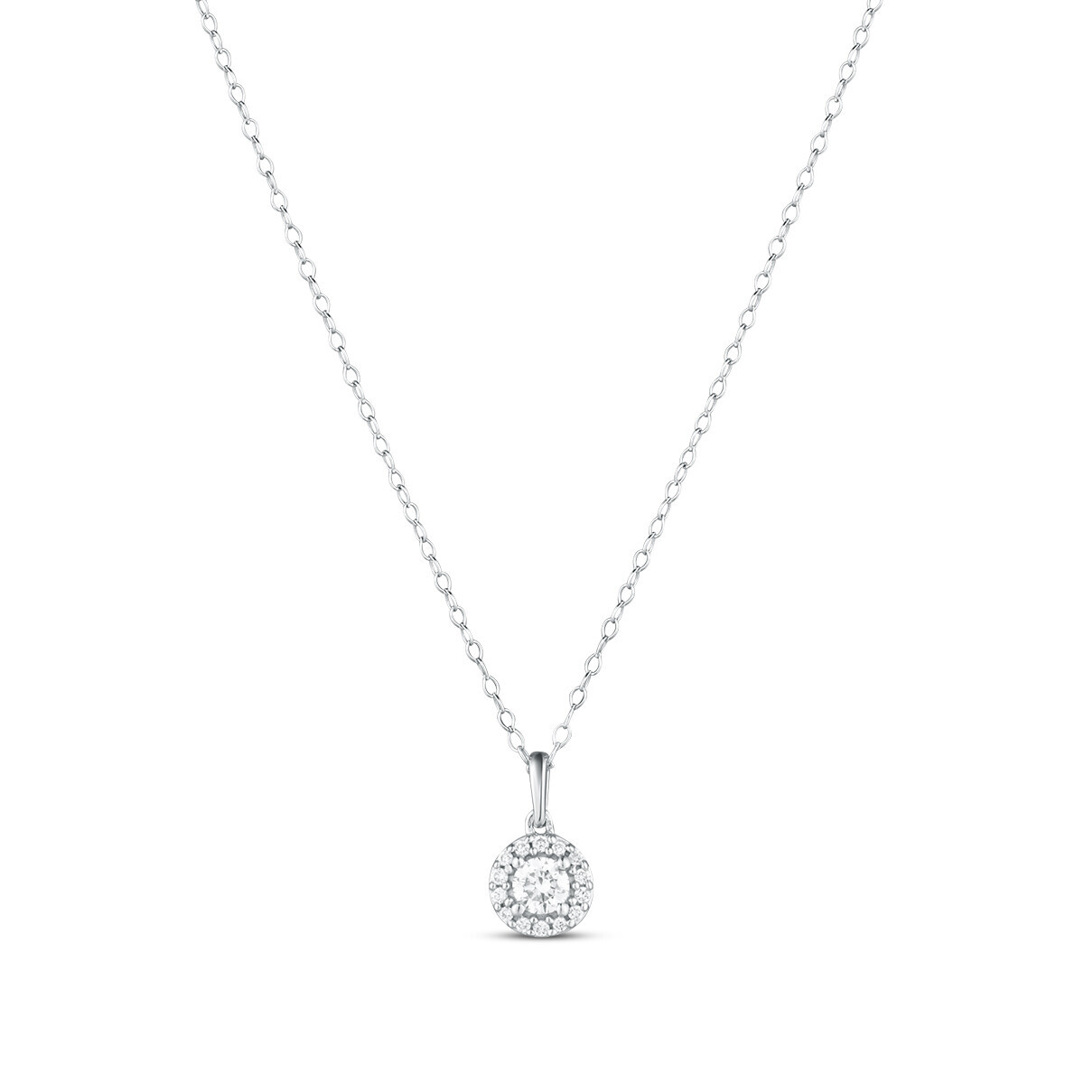 Náhrdelník s laboratorními diamanty 17L-165-181025 1.25g