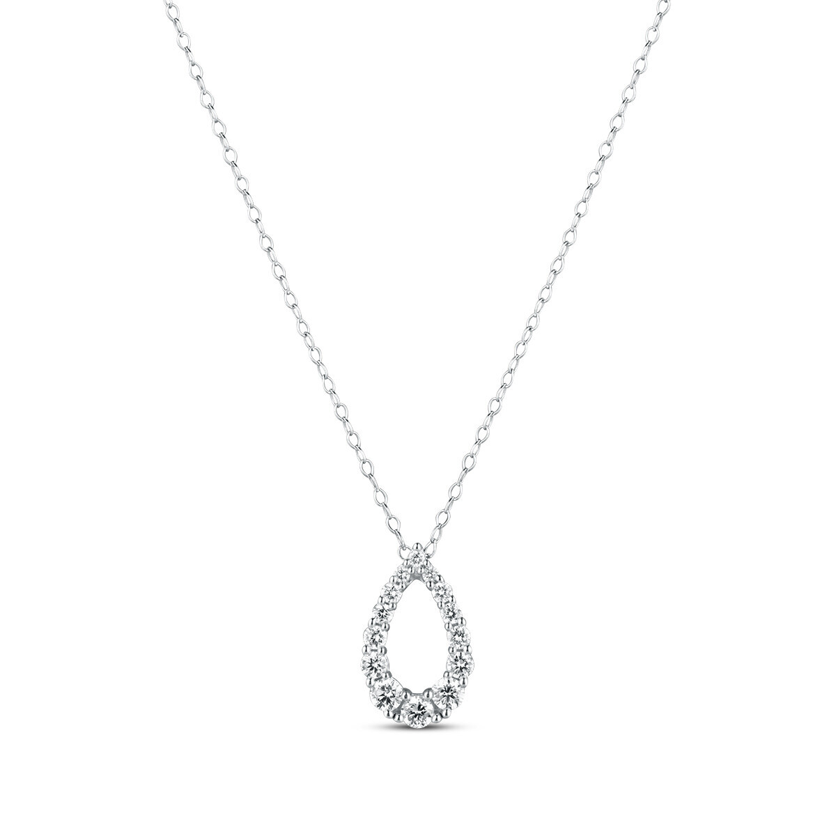 Náhrdelník s laboratorními diamanty 17L-165-189050 1.60g