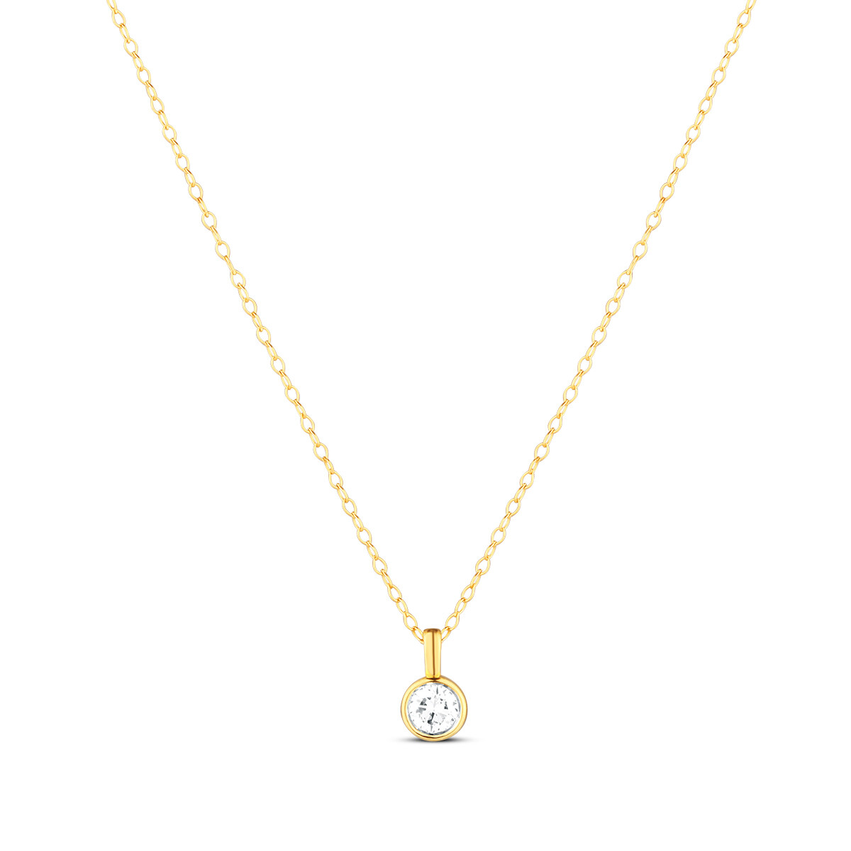 Náhrdelník s laboratorními diamanty 67L-165-503045 1.35g