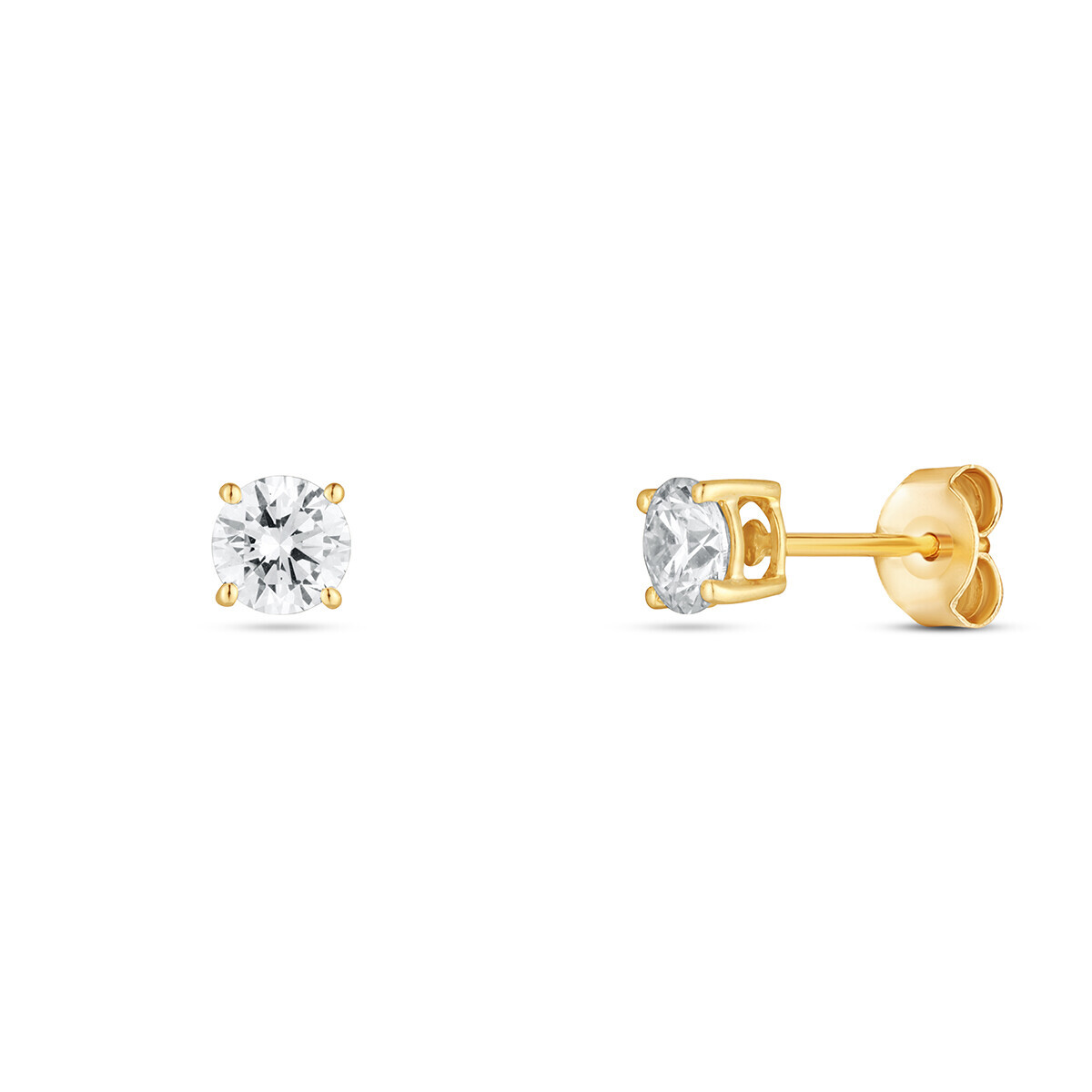 Náušnice s laboratorními diamanty 63L-166-4030PU 0.93g