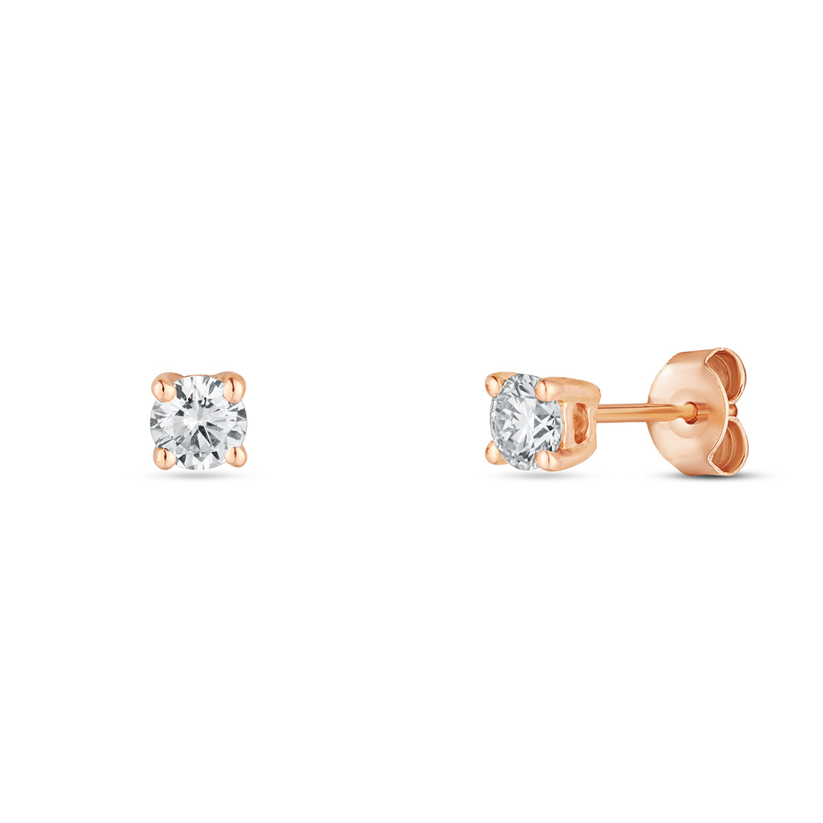 Náušnice s laboratorními diamanty 43L-166-4030PU 0.93g