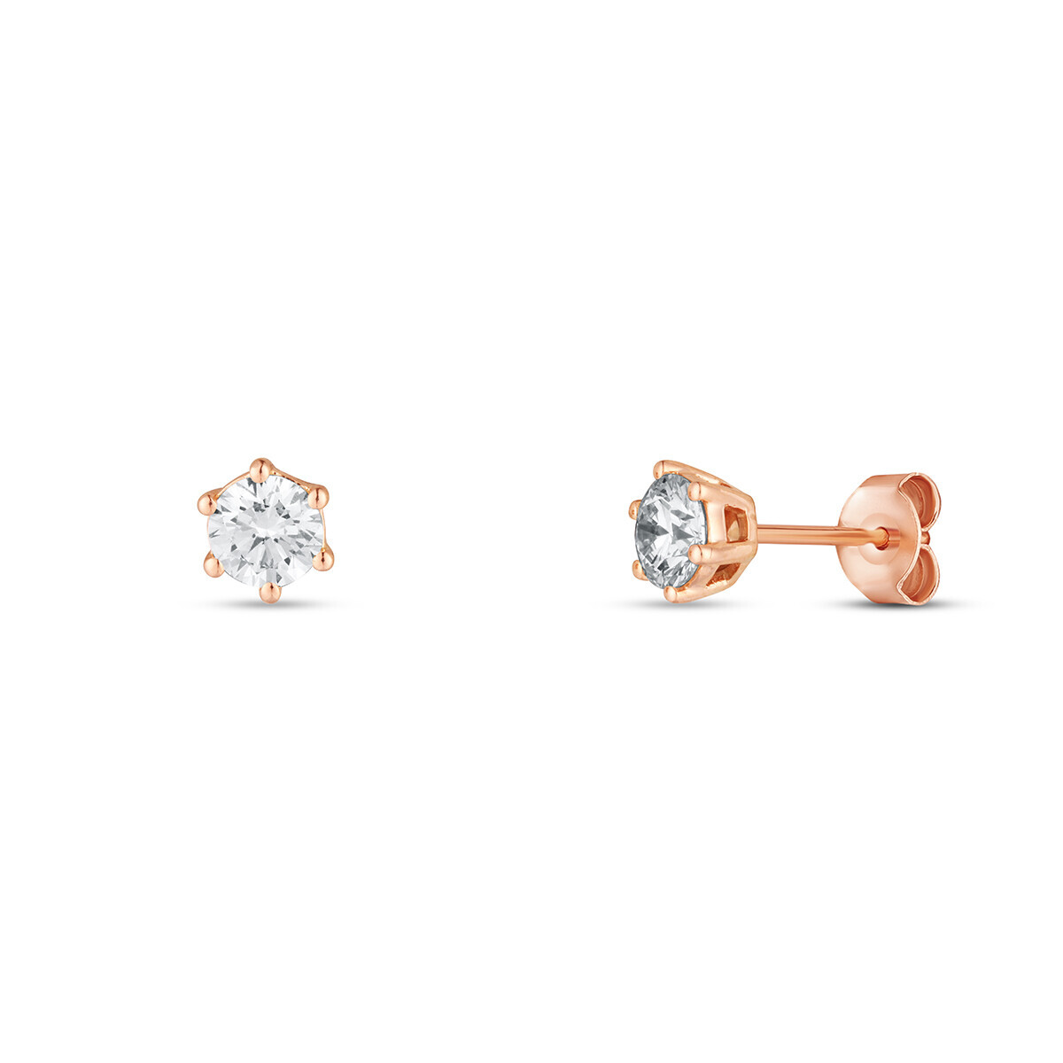 Náušnice s laboratorními diamanty 43L-166-6050PU 1.33g