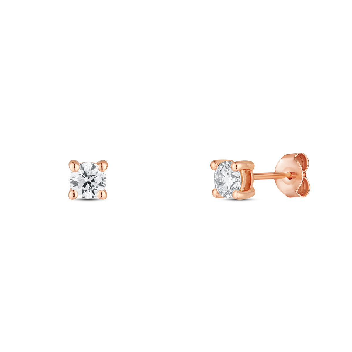 Náušnice s laboratorními diamanty 43L-166-4040PU 1.18g