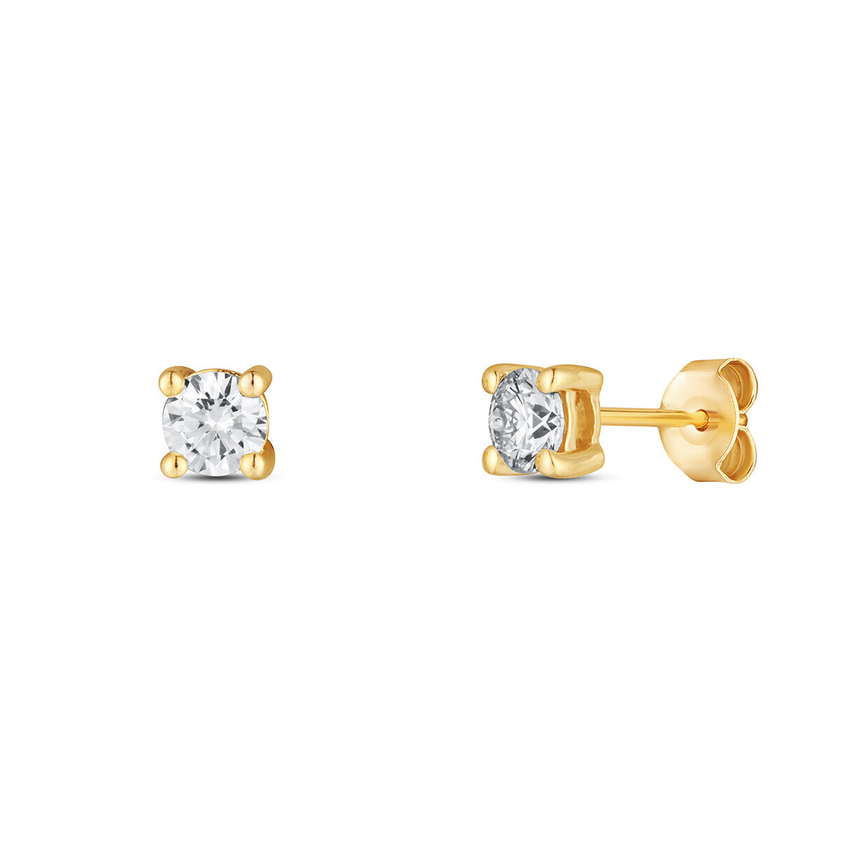 Náušnice s laboratorními diamanty 63L-166-4040PU 1.19g
