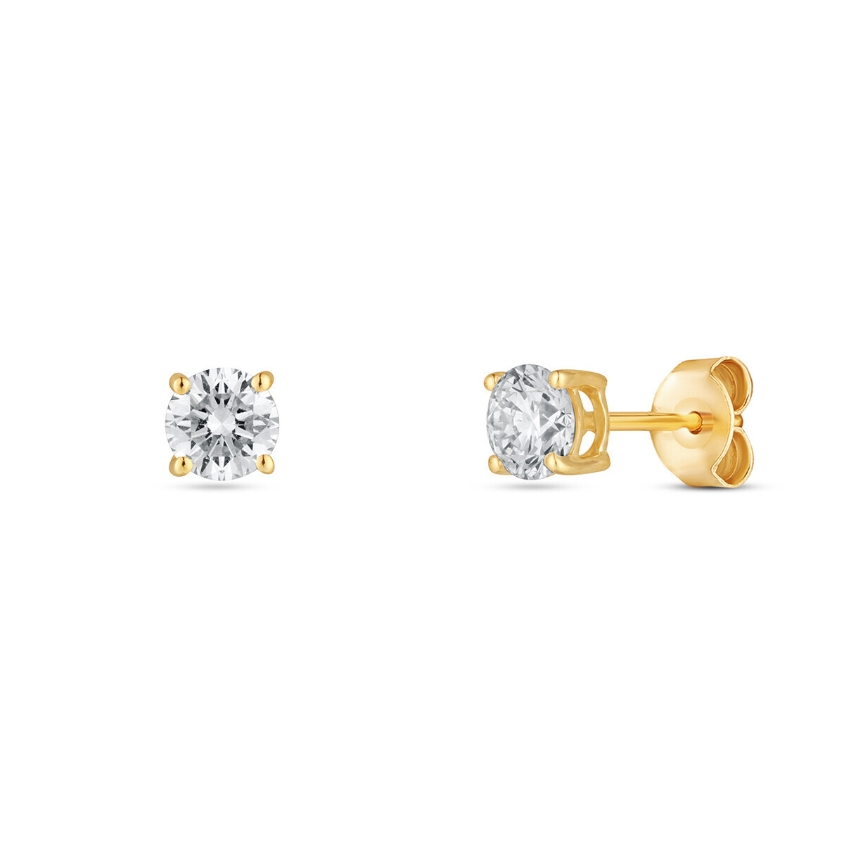 Náušnice s laboratorními diamanty 63L-166-4050PU 0.93g