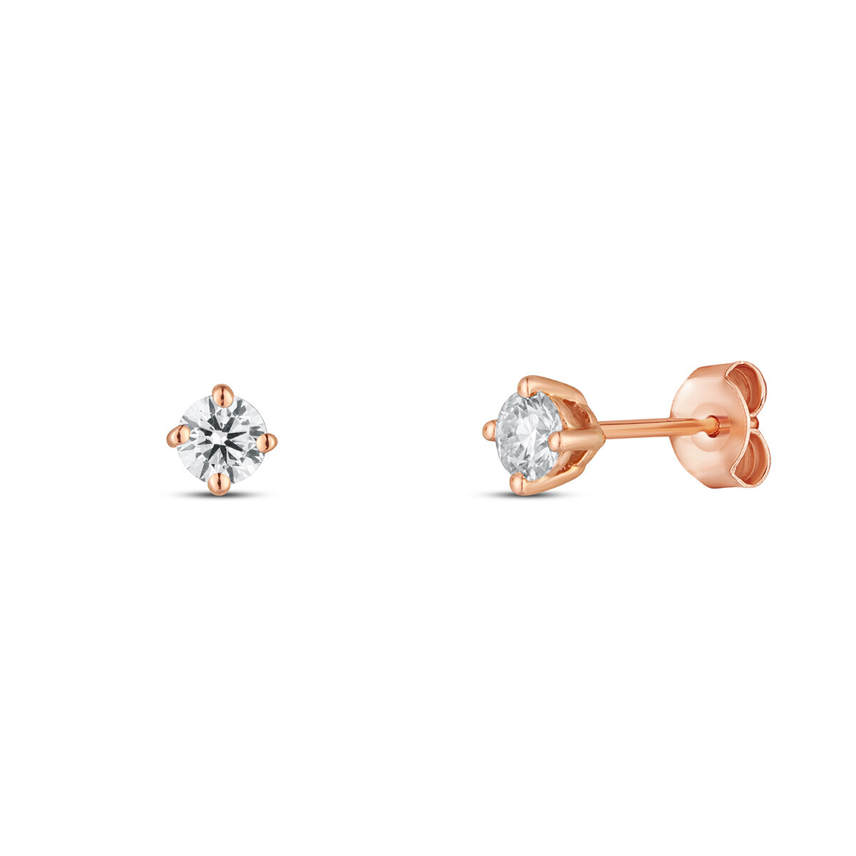 Náušnice s laboratorními diamanty 43L-166-4050PU 0.93g