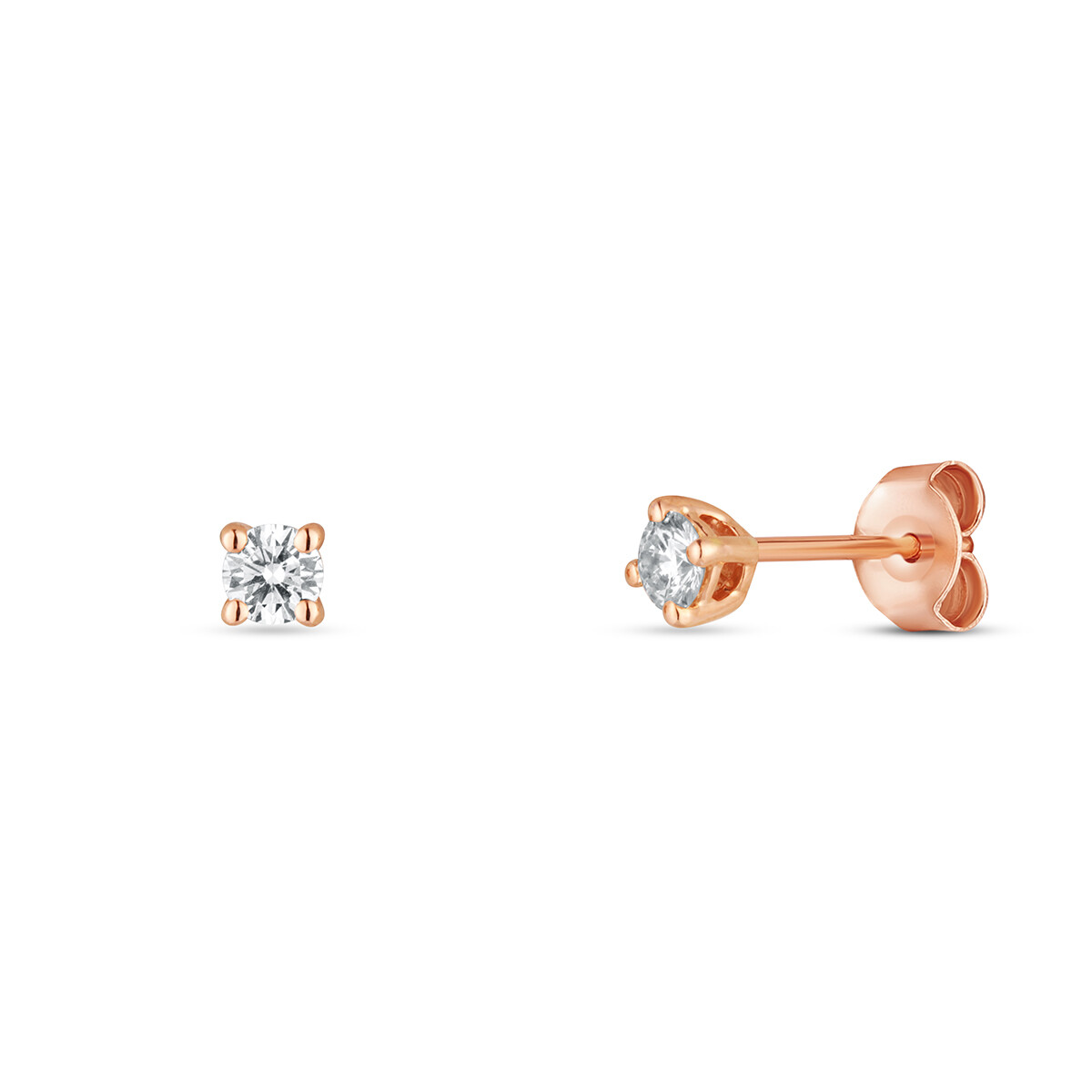 Náušnice s laboratorními diamanty 43L-166-4015PU 0.75g