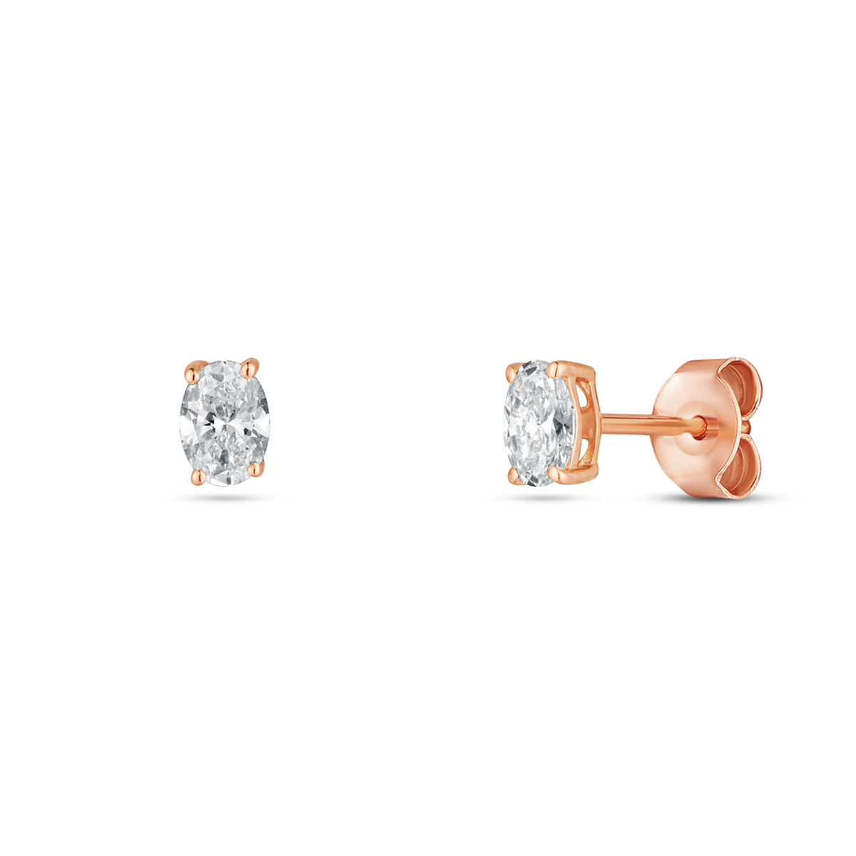 Náušnice s laboratorními diamanty 43L-166-2030PU 0.75g