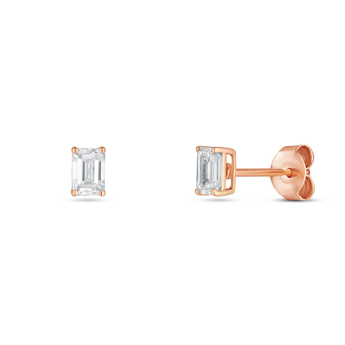 Náušnice s laboratorními diamanty 43L-166-1040PU 0.78g