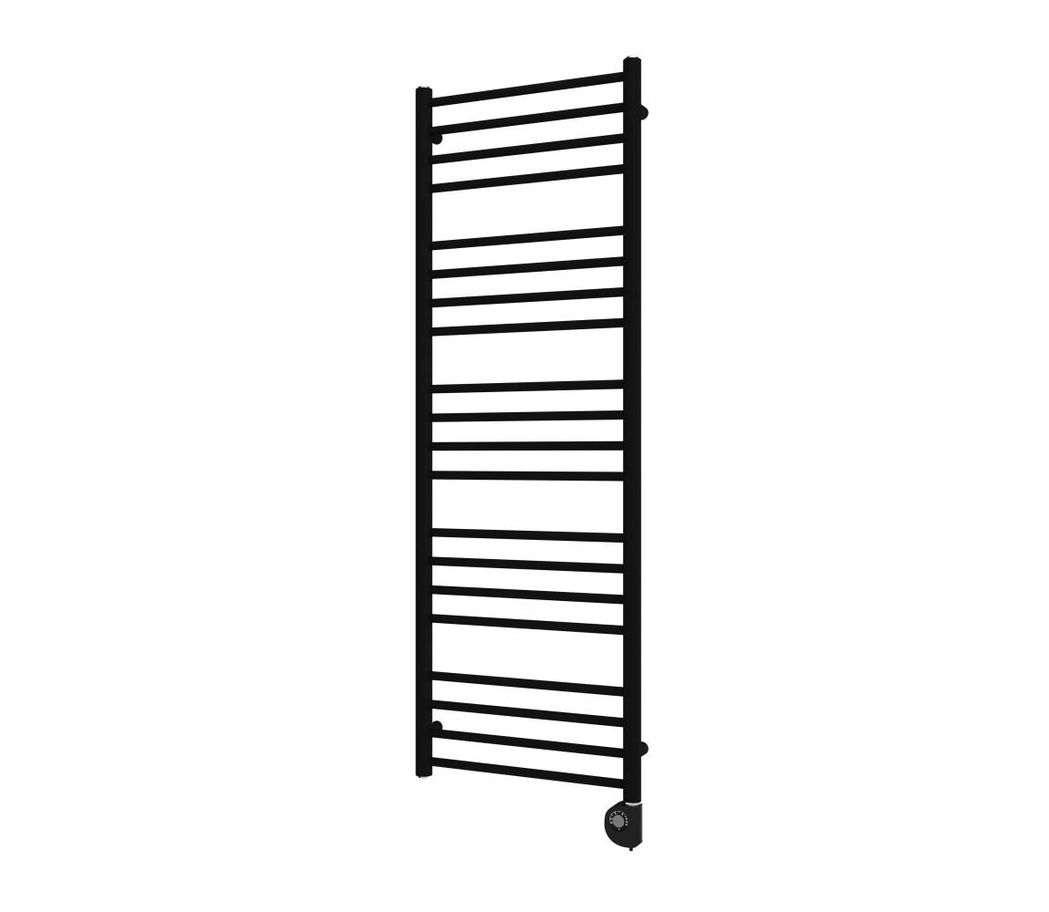 Vertaduro - Koupelnový radiátor s termostatem SIMONE 600W 144x50 cm černá DRON14400500MKF3-8408