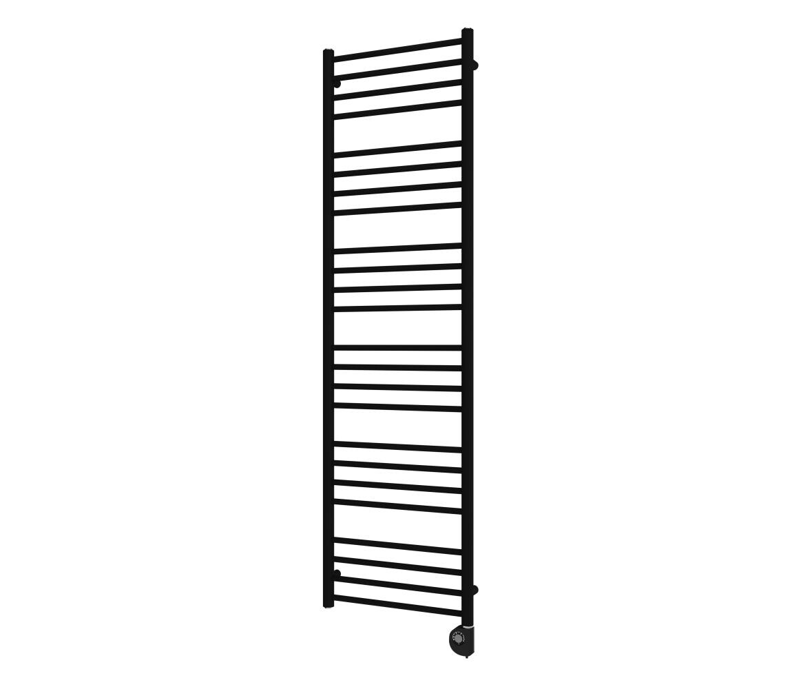 Vertaduro - Koupelnový radiátor s termostatem SIMONE 600W 174x50 cm černá DRON17400500MKF3-8408