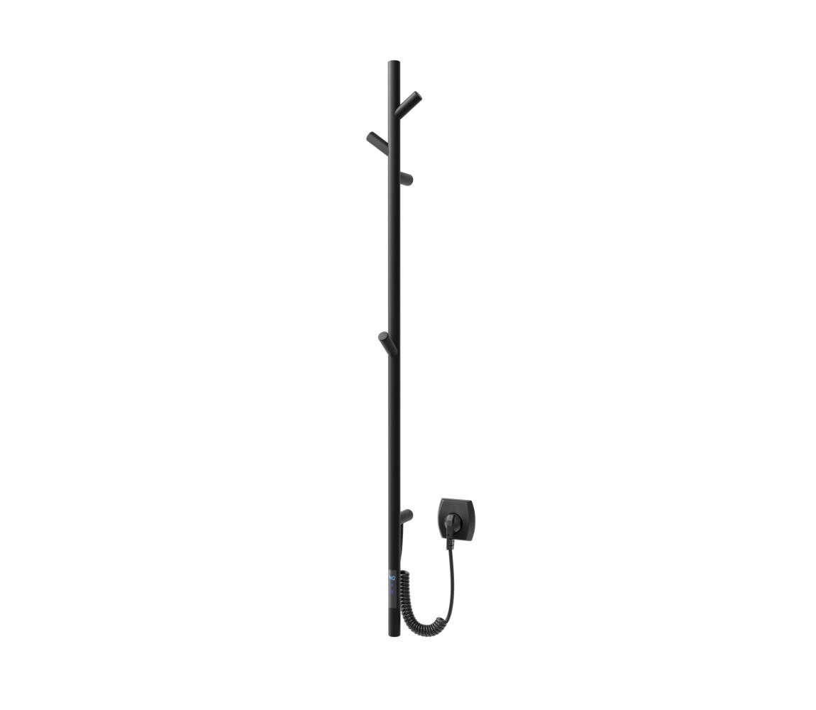 Vertaduro - Elektrický sušák ručníků MEDA 37W 118x16 cm černá DAXI11800160TK51-8410