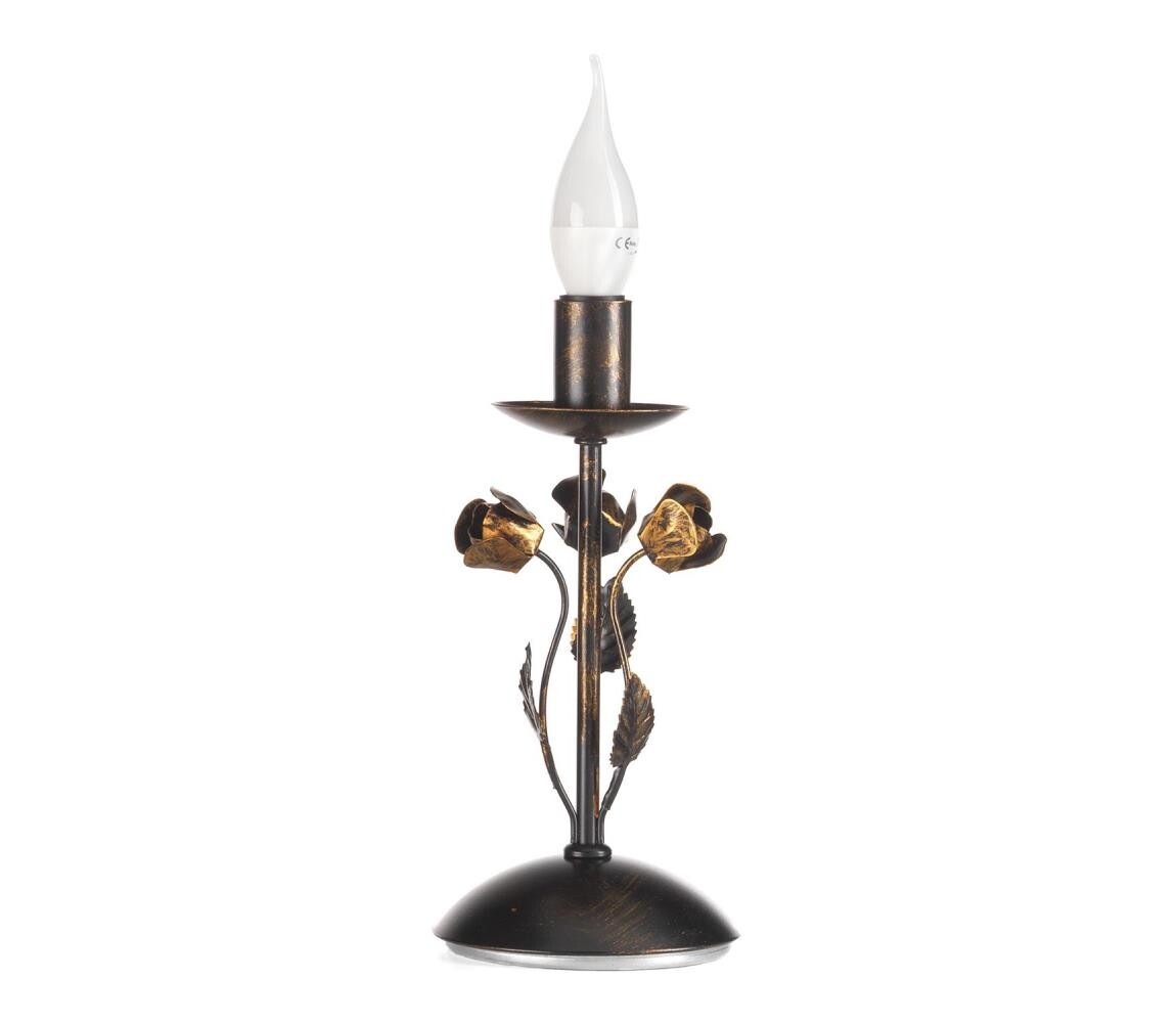 ONLI - Stolní lampa CAROLINA 1xE14/6W/230V 40 cm bronzová 4914/LB