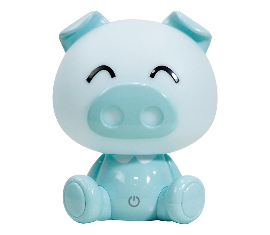 ONLI - LED Stm. dětská noční lampička PUPPIES LED/3W/230V 19 cm prasátko/zelená 074/LC