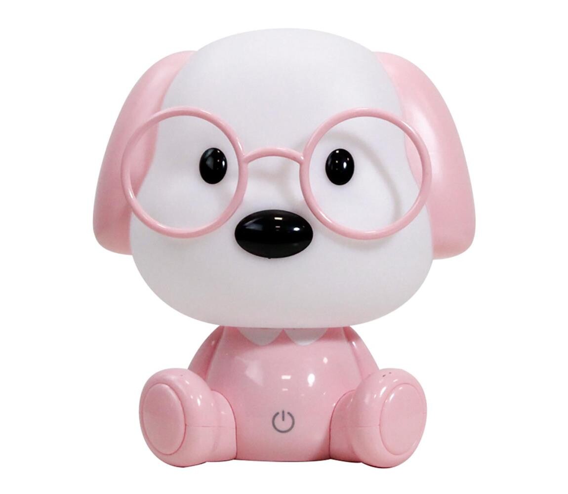 ONLI - LED Stm. dětská noční lampička PUPPIES LED/3W/230V 20 cm pes/růžová 075/LR
