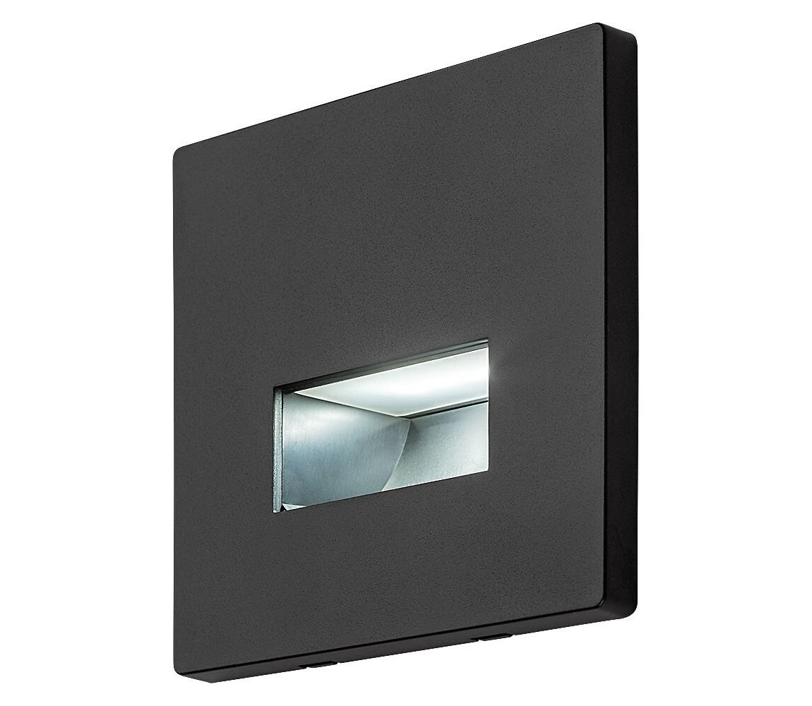 Rabalux 77195 - LED Schodišťové svítidlo LUNCA LED/1W/230V 3000/4500/6500K černá 77195