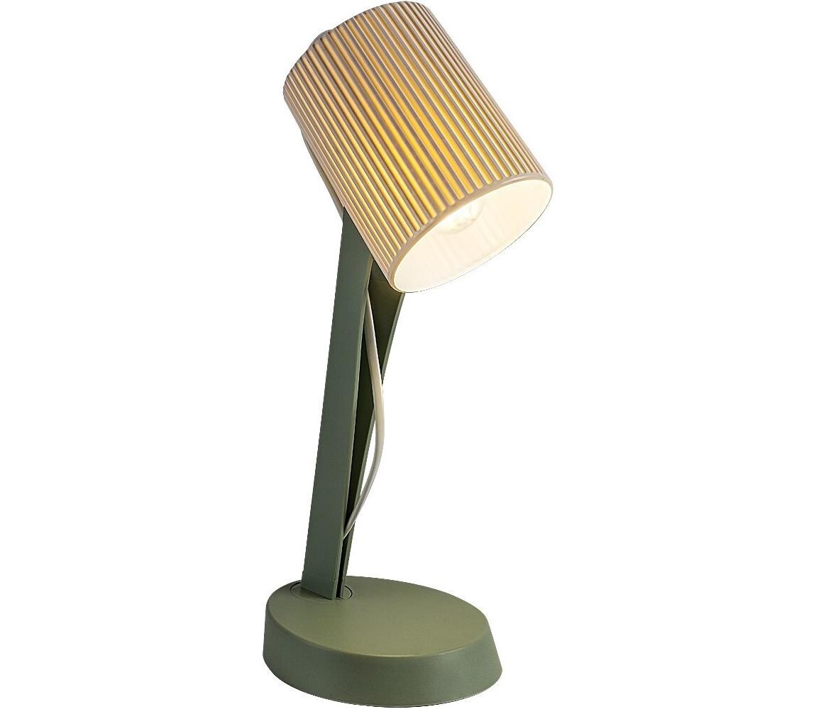 Rabalux 74087 - Stolní lampa SOLVET 1xE14/11W/230V zelená 74087