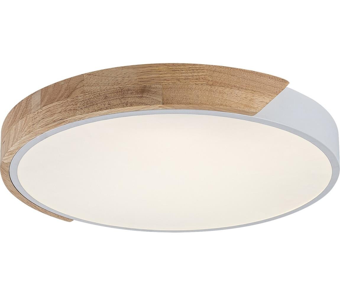 Rabalux 71419 - LED Stropní sv MAPLE2 40W/230V 3000/4000/6500K bílá/dub pr.61 cm 71419