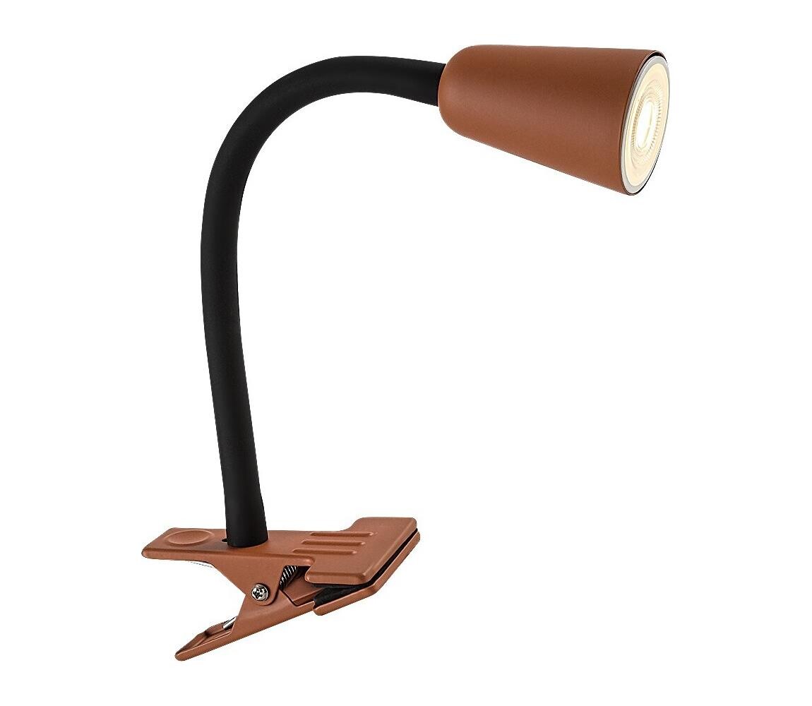 Rabalux 74090 - Stolní lampa s klipem ALDO 1xGU10/7W/230V oranžová 74090